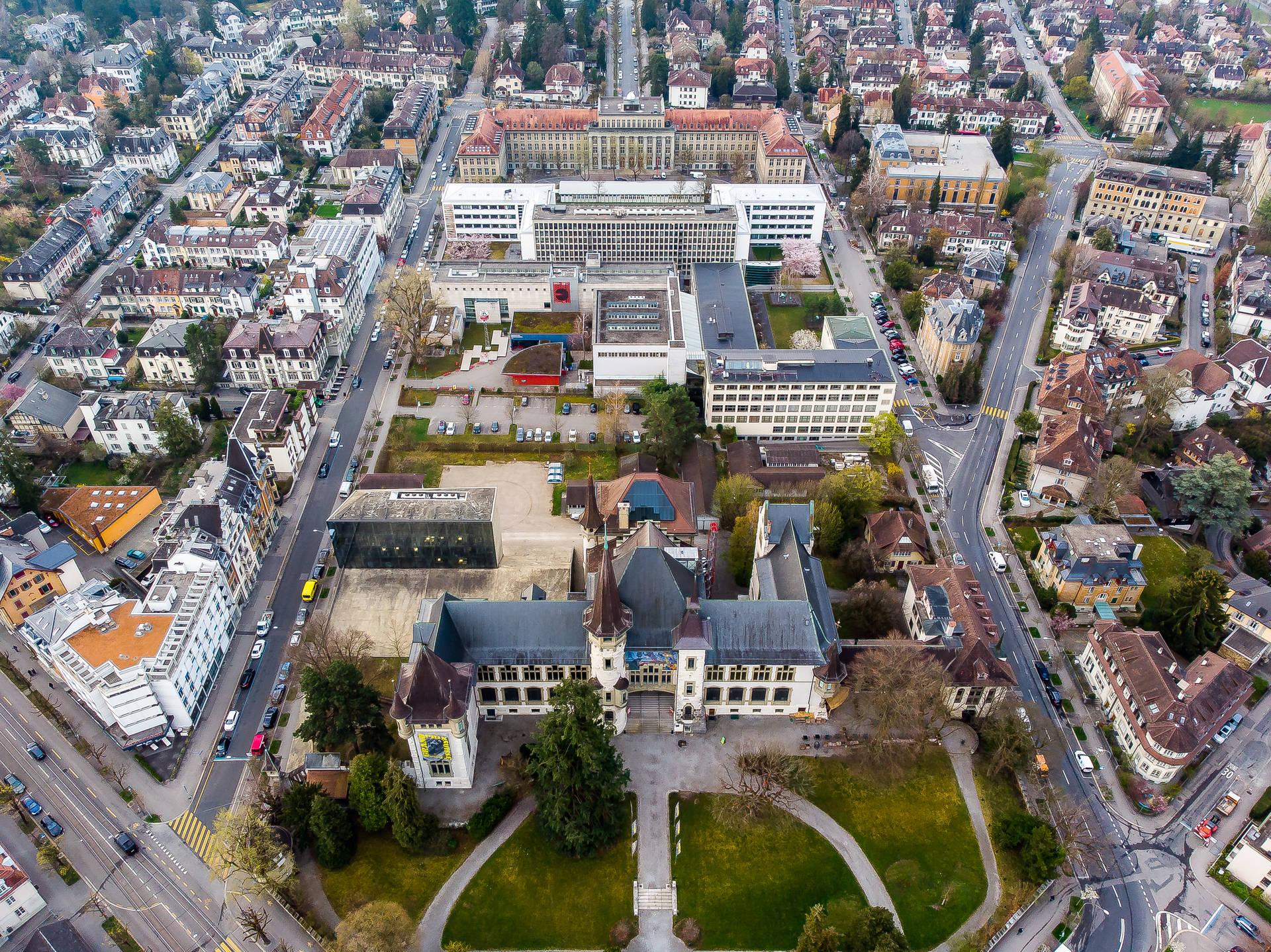 Das Museumsquartier aus der Vogelperspektive